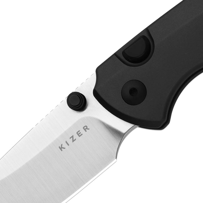 Kizer Ki3490.2BDA1 T1 BD (Elmax, DLC, Aluminum, Drop Point, Satin) Pocket Knife