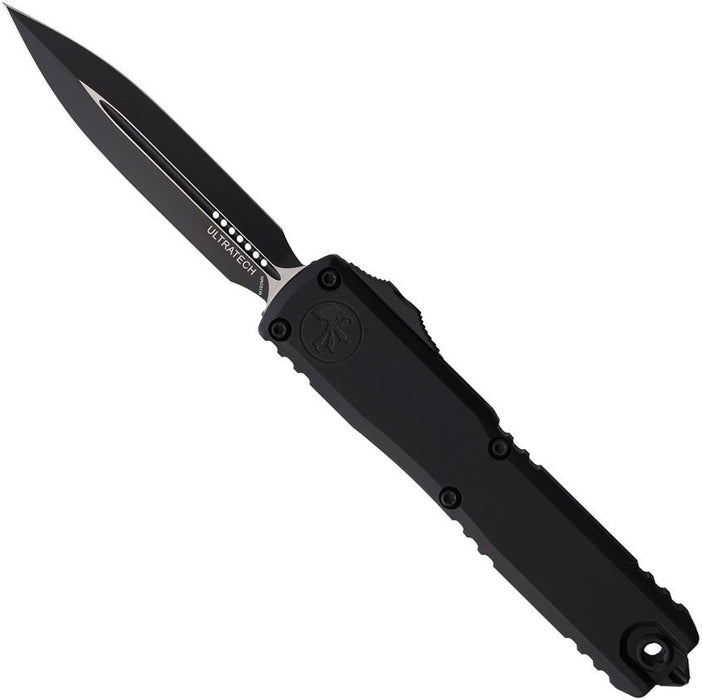 Microtech 1122-1T Ultratech ZBP GEN III (M390MK, Dagger, Black, Aluminum) Automatic Pocket Knife