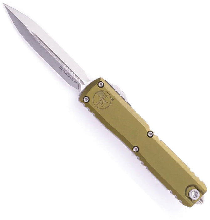 Microtech 11224-10OD Ultratech (M390MK, Dagger, Stonewashed, Aluminum, OD Green) Automatic Pocket Knife