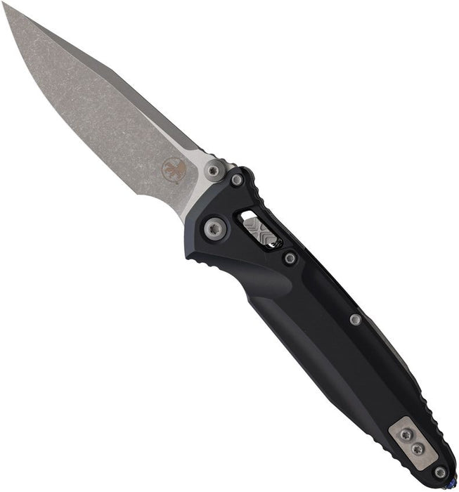 Microtech 159RL-10AP Socom Delta (M390MK, Clip Point, Ram-Lok, Aluminum, Black, Apocalyptic) Pocket Knife