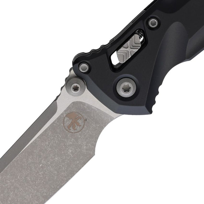 Microtech 159RL-10AP Socom Delta (M390MK, Clip Point, Ram-Lok, Aluminum, Black, Apocalyptic) Pocket Knife