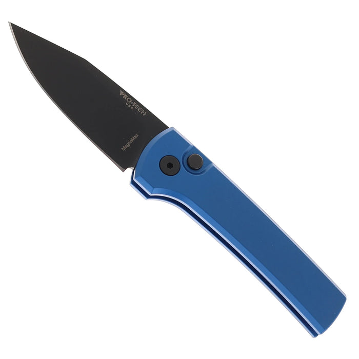 Pro-Tech RCS1103-Blue Scapegoat Compact (MagnaMax, Clip Point, DLC, Aluminum, Blue) Automatic Pocket Knife