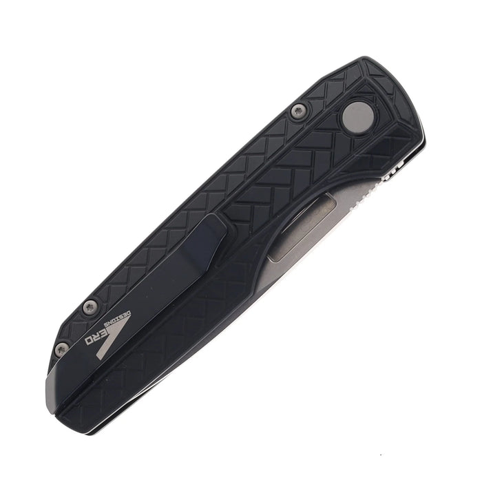 Pro-Tech VERO2105-MM Synapse 2 (MagnaMax, Drop Point, Stonewashed, Aluminum, Black) Automatic Pocket Knife