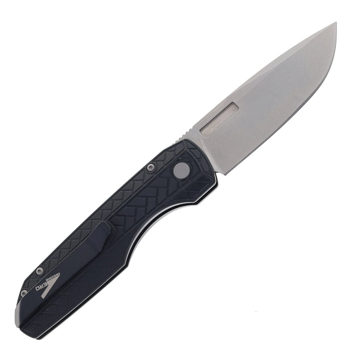 Pro-Tech VERO2105-MM Synapse 2 (MagnaMax, Drop Point, Stonewashed, Aluminum, Black) Automatic Pocket Knife