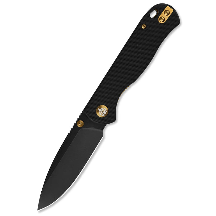 QSP QS170-A2 Ferret (Nitro V, Clip Point, Black G10) Pocket Knife