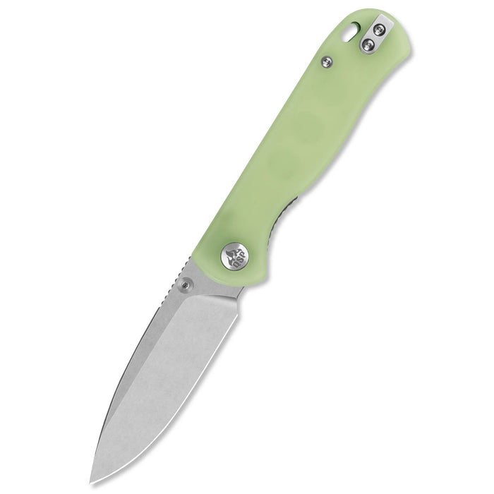 QSP QS170-C1 Ferret (Nitro V, Clip Point, Stonewashed, Glow-in-the-Dark Resin) Pocket Knife