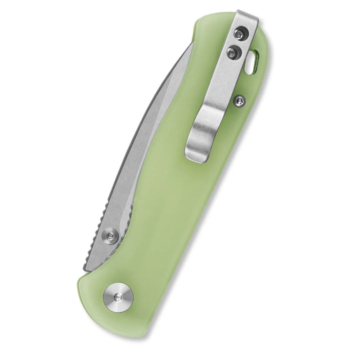 QSP QS170-C1 Ferret (Nitro V, Clip Point, Stonewashed, Glow-in-the-Dark Resin) Pocket Knife