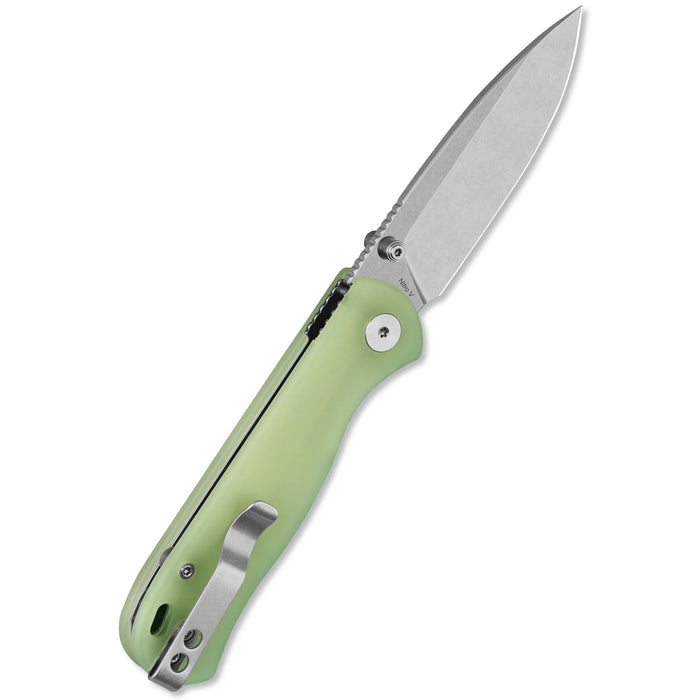 QSP QS170-C1 Ferret (Nitro V, Clip Point, Stonewashed, Glow-in-the-Dark Resin) Pocket Knife