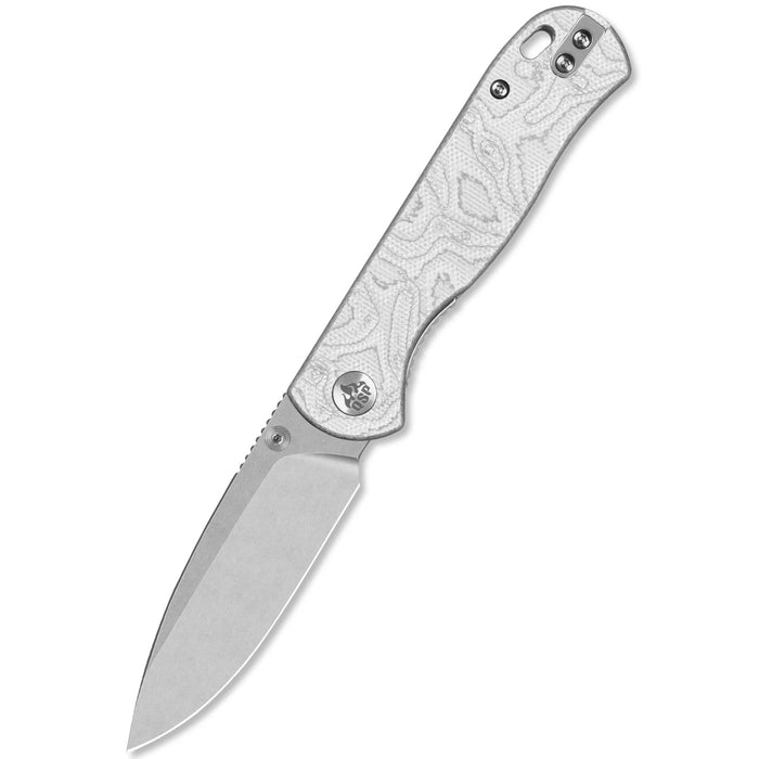 QSP QS170-D1 Ferret (Nitro V, Clip Point, Stonewashed, Aluminum Foil G10) Pocket Knife