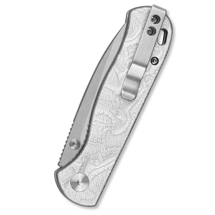 QSP QS170-D1 Ferret (Nitro V, Clip Point, Stonewashed, Aluminum Foil G10) Pocket Knife
