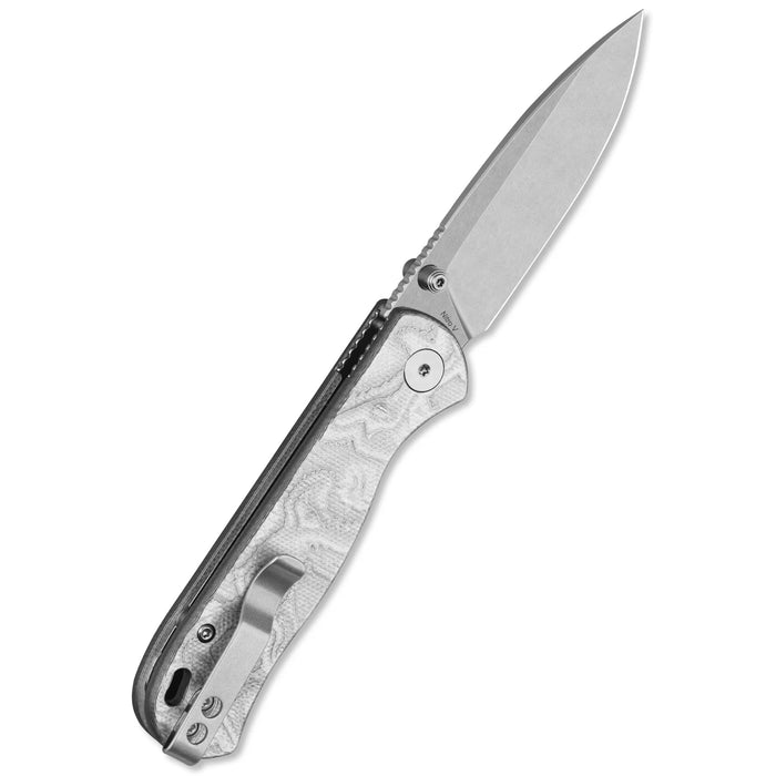 QSP QS170-D1 Ferret (Nitro V, Clip Point, Stonewashed, Aluminum Foil G10) Pocket Knife
