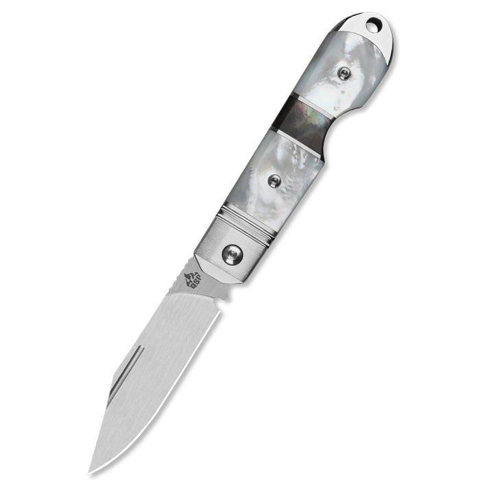 QSP QS171-C Moray (Vanax, Spear Point, Satin, Solid Mother of Pearl) Limited Edition Slip Joint Pocket Knife