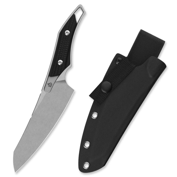 QSP QS172-A1 T-Cook (Nitro V, Wharncliffe, Sheath, Stonewashed, G10) Fixed Blade Knife