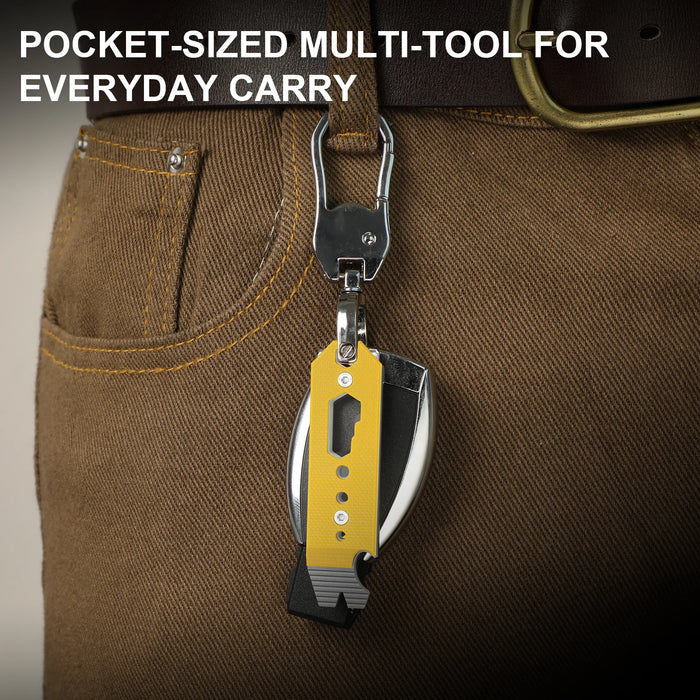 Kizer T122A3 Pac-Bar (Orange, Stonewashed, Titanium/G10) Multi-Tool