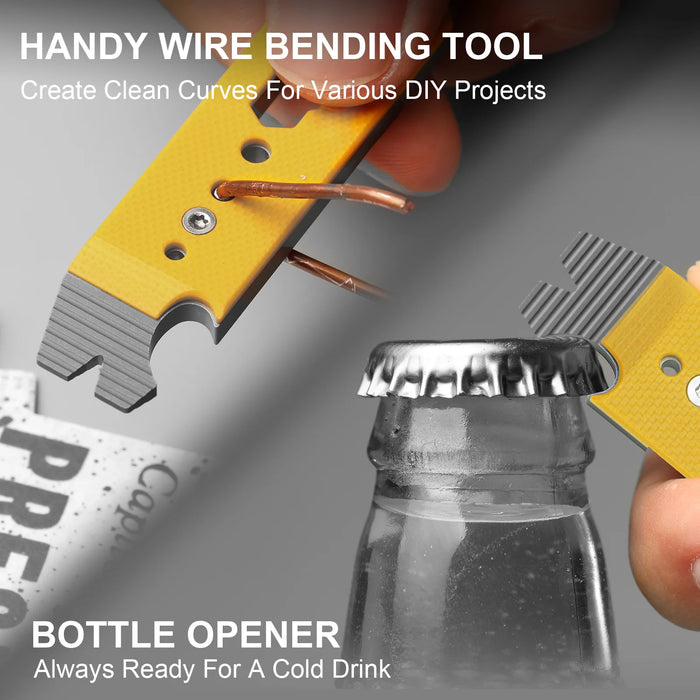 Kizer T122A5 Pac-Bar (Jade, Stonewashed, Titanium/G10) Multi-Tool