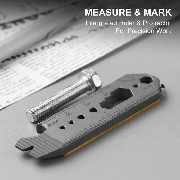 Kizer T122A3 Pac-Bar (Orange, Stonewashed, Titanium/G10) Multi-Tool