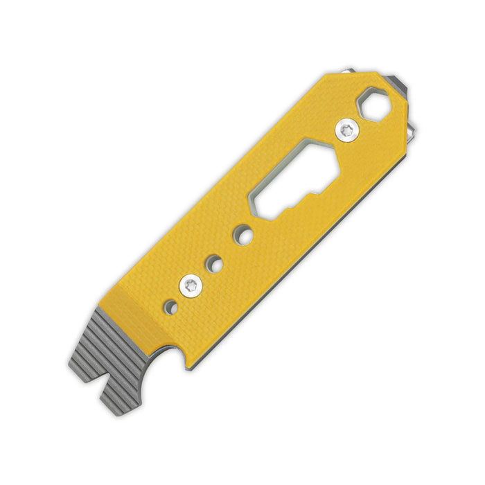 Kizer T122A1 Pac-Bar (Yellow, Stonewashed, Titanium/G10) Multi-Tool