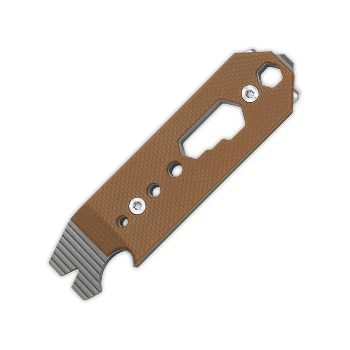 Kizer T122A2 Pac-Bar (Brown, Stonewashed, Titanium/G10) Multi-Tool