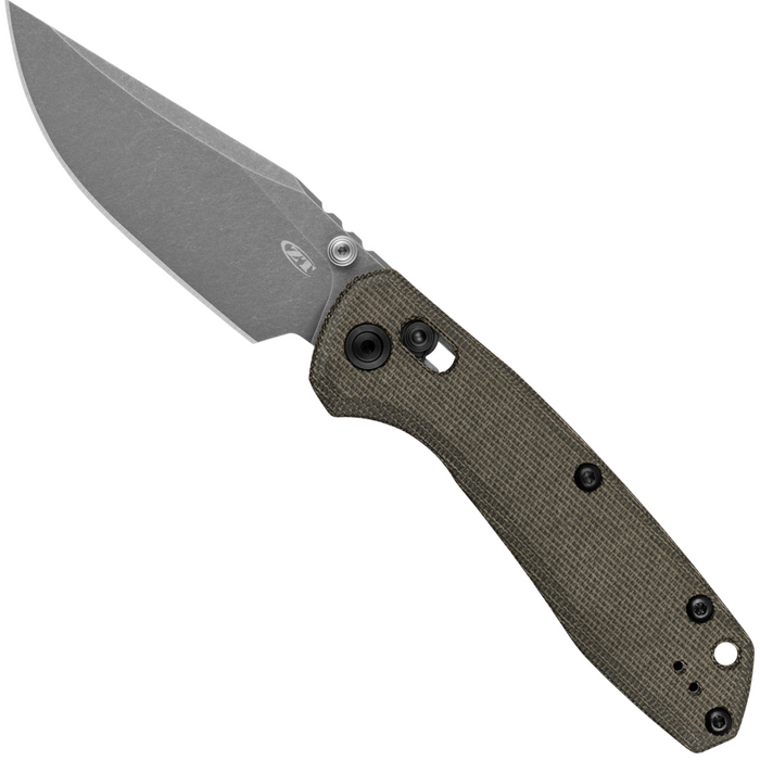 Zero Tolerance 0512DL (CPM Cru-Wear, Working Finish, Clip Point, Olive Micarta) Folding Knife