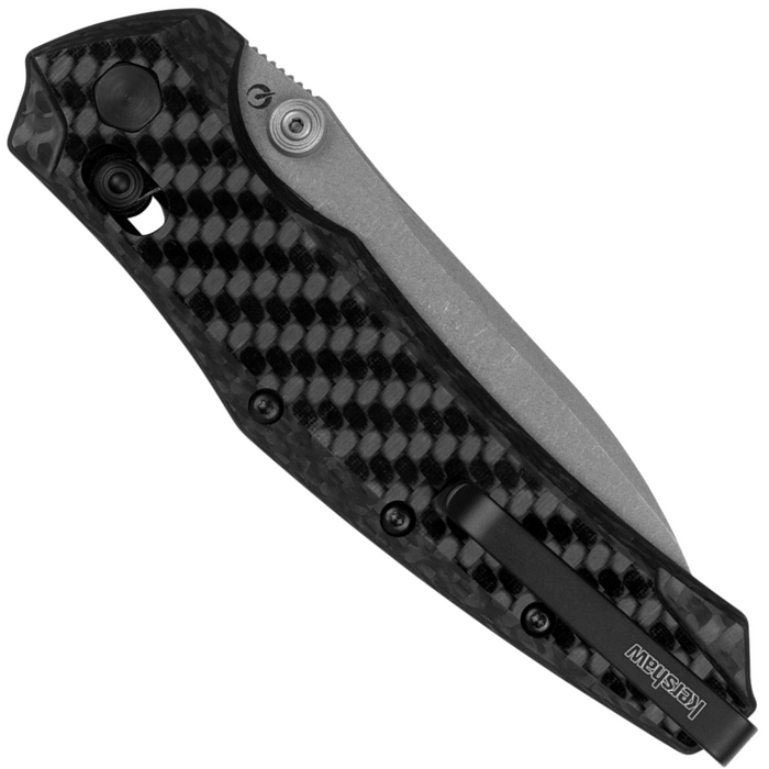 Kershaw 6777CF Bareknuckle (CPM MagnaCut, Sheepsfoot, Working Finish, Carbon Fiber, DuraLock, Black) Folding Knife