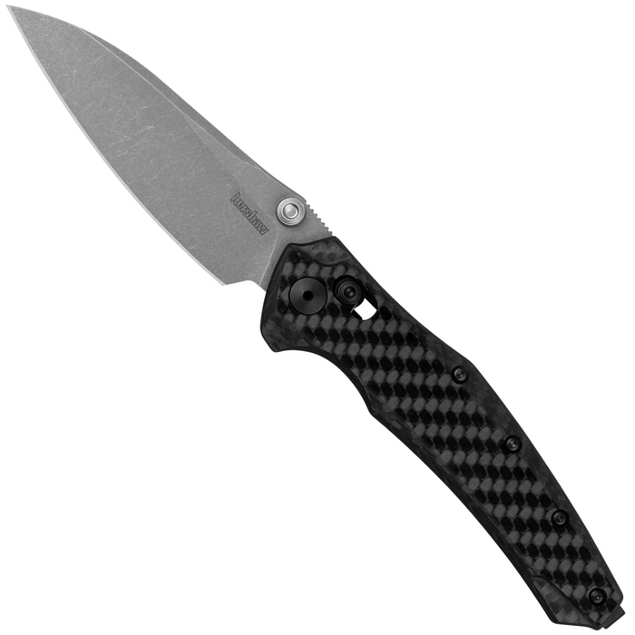 Kershaw 6777CF Bareknuckle (CPM MagnaCut, Sheepsfoot, Working Finish, Carbon Fiber, DuraLock, Black) Folding Knife