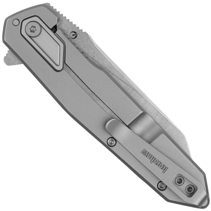 Kershaw 1443 Hectic (8Cr13MoV, Stonewashed, Wharncliffe, Stainless Steel, Bead-Blasted) Folding Knife
