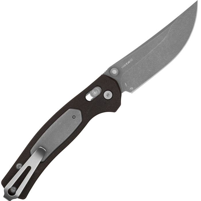 Kershaw 1439 Beskar (D2, Working Finish, Trailing Point, Glass-Filled Nylon, Dark Brown) Folding Knife