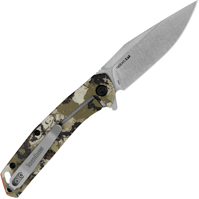 Kershaw 1405KC Align (8Cr13MoV, Stonewashed, Clip Point, Stainless Steel, Kings Camo) Folding Knife