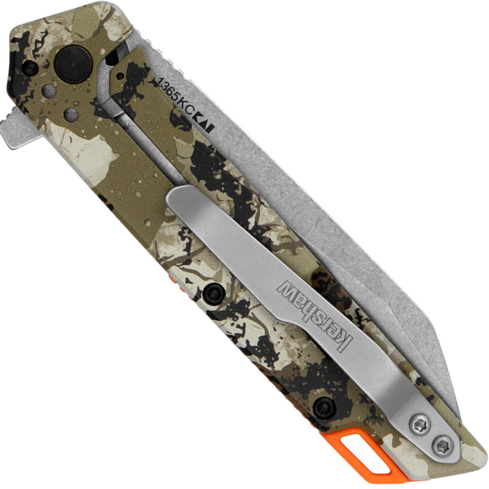 Kershaw 1365KC Misdirect (4Cr14, Stonewashed, Reverse Tanto, Stainless Steel, Kings Camo) Folding Knife