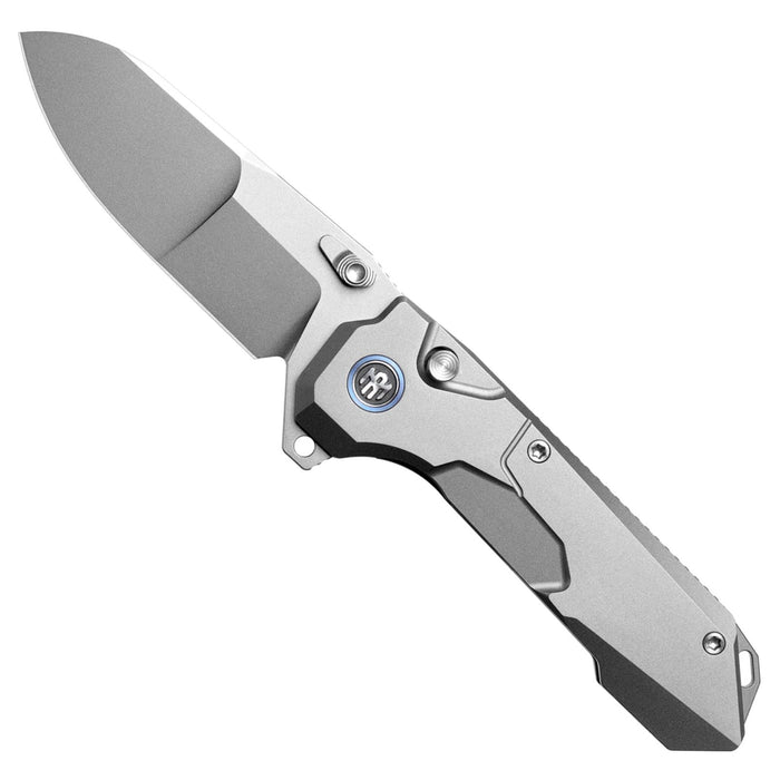 Remette RTCO-TT Cosmic (M390, Drop Point, Bead Blasted, Titanium, Button Liner Lock) Pocket Knife