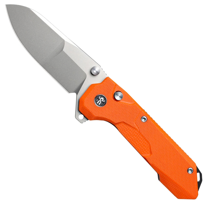 REMETTE RTCO-GO Cosmic (14C28N, Drop Point, Ceramic Sandblasting Effect, G10, Orange) Pocket Knife