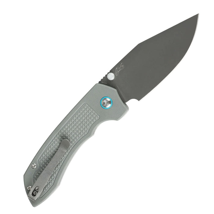 Tenable B1036H1 Entity (14C28N, Drop Point, Gray TiCn Coated, Gray G10) Folding Knife