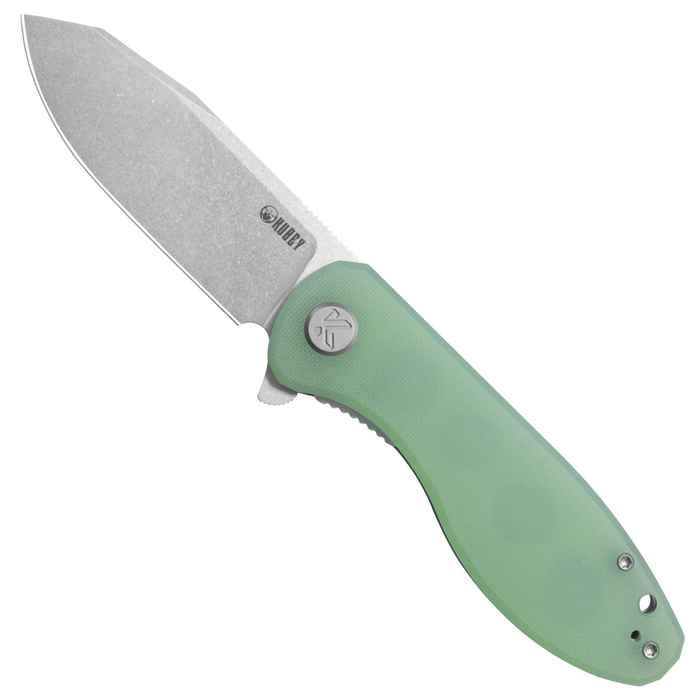 Kubey KU358L Master Chief (14C28N, Reverse Tanto, Beadblast, Jade G10, Liner Lock) Folding Pocket Knife