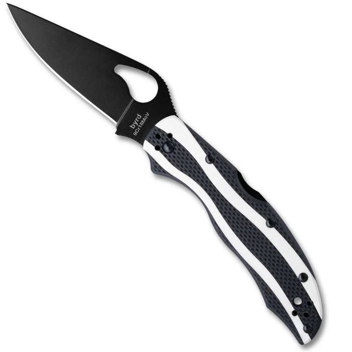 Spyderco BY25GPBK Magpie (9Cr18MoV, Drop Point, Black Oxide, G-10) Folding Knife
