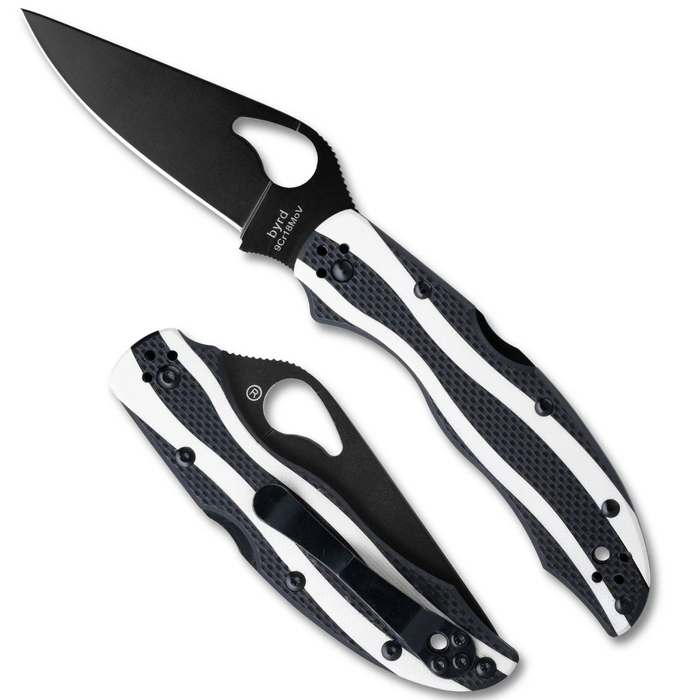Spyderco BY25GPBK Magpie (9Cr18MoV, Drop Point, Black Oxide, G-10) Folding Knife