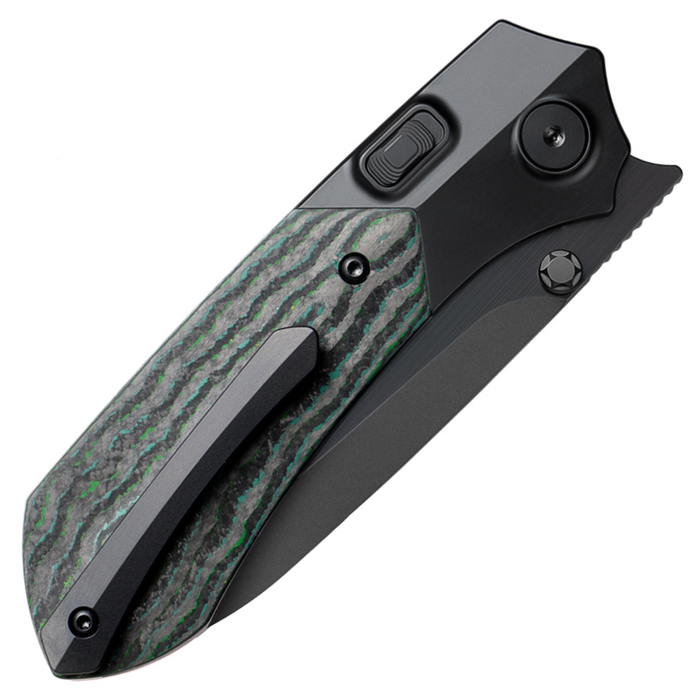 Remette RTPT-KBC RT-Meteor (M390, Drop Point, DLC, Titanium & Carbon Fiber, Button Liner Lock) Folding Pocket Knife
