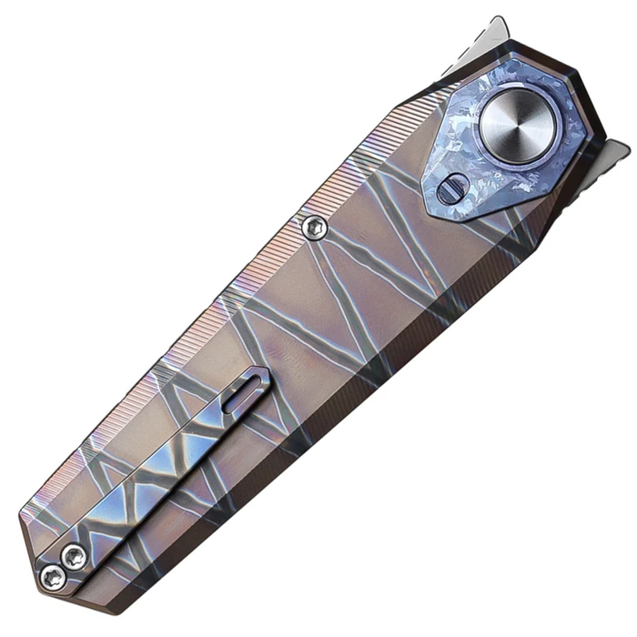 REMETTE RTIP-C RT-Infinite Power (M390, Dagger, Pearlescent, Crystalized Titanium) Pocket Knife
