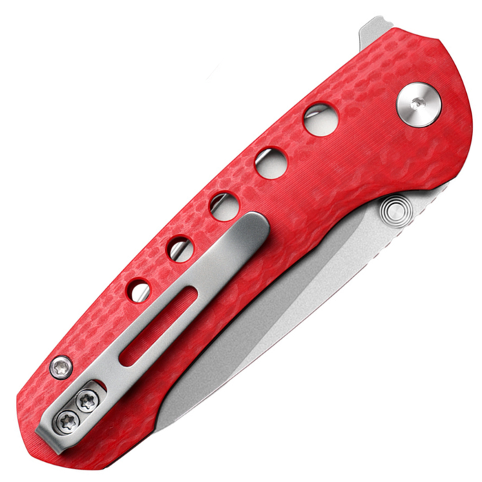 REMETTE RT-BEE-R (14C28N, Sheepsfoot, Sand Blasted, G10, Red) Pocket Knife