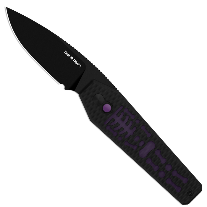 Kizer V3692HW2 Tomb (Nitro-V, Drop Point, Black PVD Coating, G10 & GID G10, Button Lock) Folding Pocket Knife
