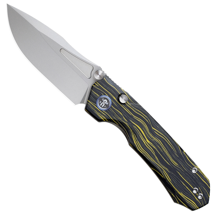 REMETTE RNGC6 RT-Rhino (14C28N, Sandblasted, Drop Point, G10, Yellow/Black) Folding Knife