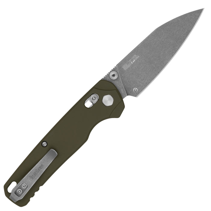 Kershaw 6110OL Bel Air XL (CPM 3V, Reverse Tanto, Cerakote, Olive Aluminum, DuraLock) Pocket Knife