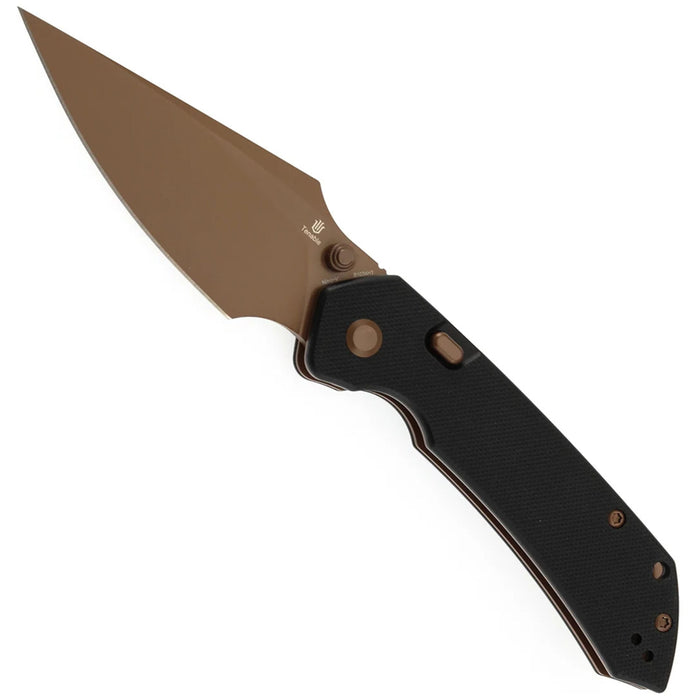 Tenable B1034H3 Fenrir (Nitro-V, Harpoon, Blackwash, Rose Gold Coated, Black G10) Folding Knife