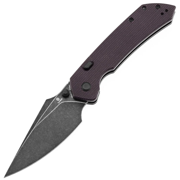 Tenable B1034H22 Fenrir (Nitro-V, Blackwash, Harpoon, Green Aluminum with Zombie Blood) Pocket Knife