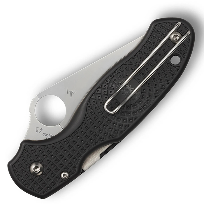 Spyderco C223SBK Para 3 (CTS BD1N, Clip Point, Black FRN, Compression Lock, SpyderEdge) Lightweight  Pocket Knife