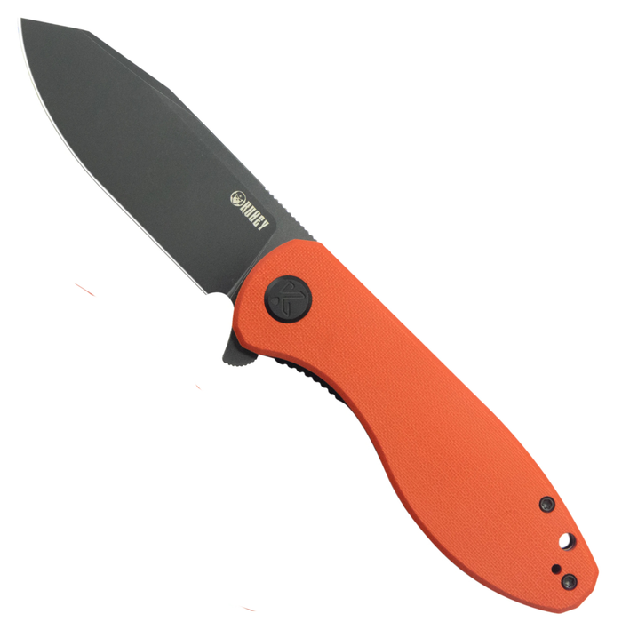 Kubey KU358O Master Chief (14C28N, Reverse Tanto, Blackwash, Orange G10, Liner Lock) Folding Pocket Knife
