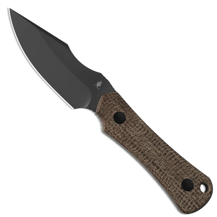 Kizer 1122A1 Bone (CPM 3V, Drop Point, Matte DLC Ultra, Micarta) Fixed Blade Knife