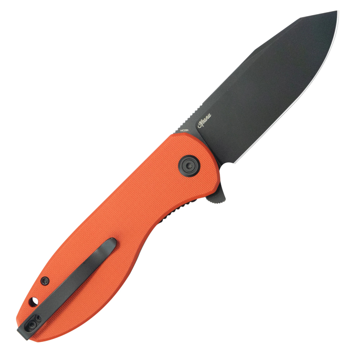 Kubey KU358O Master Chief (14C28N, Reverse Tanto, Blackwash, Orange G10, Liner Lock) Folding Pocket Knife