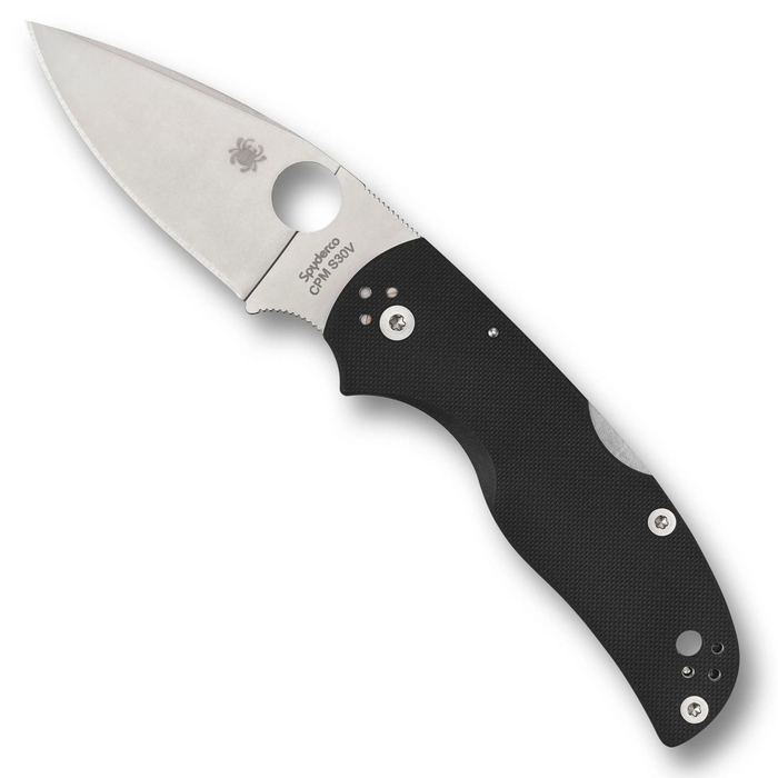 Spyderco C41GP5 Native 5 (CPM S30V, Drop Point, Satin, G10, Black) Pocket Knife