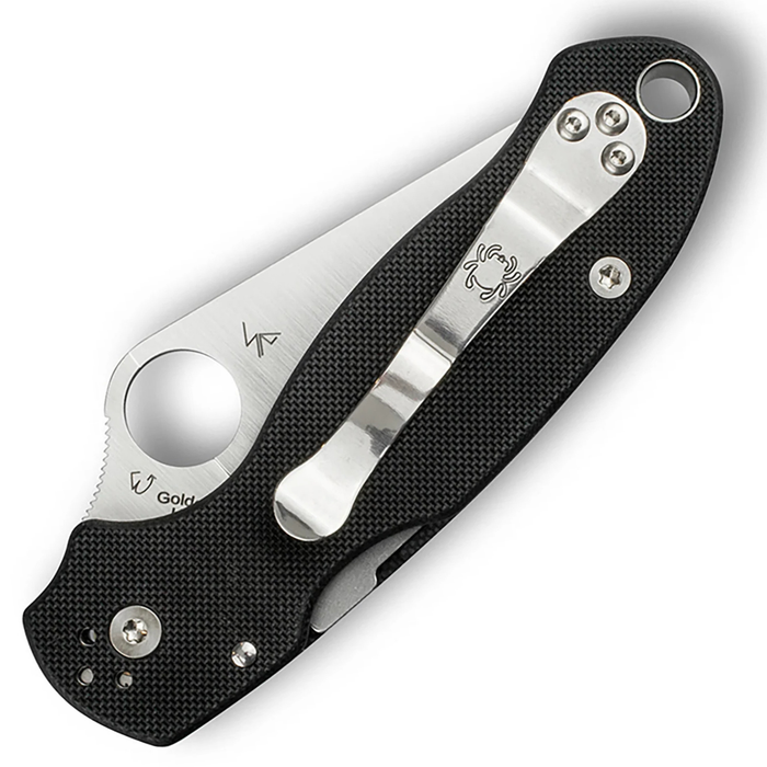 Spyderco C223GS Para 3 (CPM S45VN, Clip Point, Satin, Black G10, Compression Lock) Pocket Knife