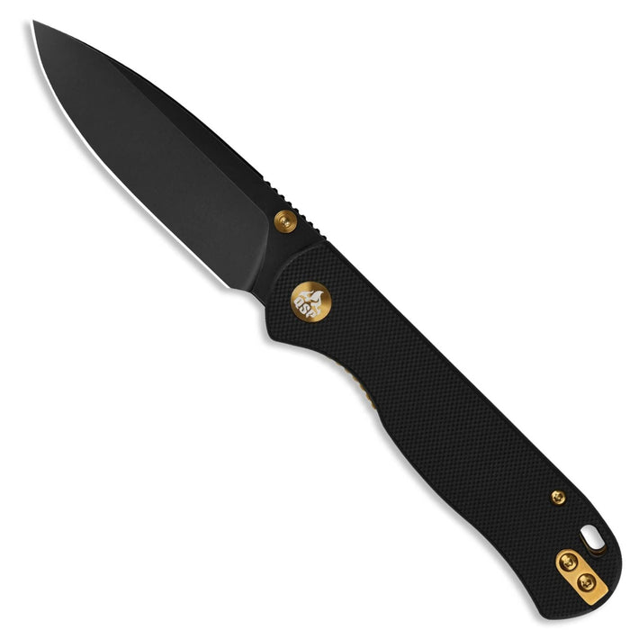 QSP QS170-A2 Ferret (Nitro V, Clip Point, Black G10) Pocket Knife